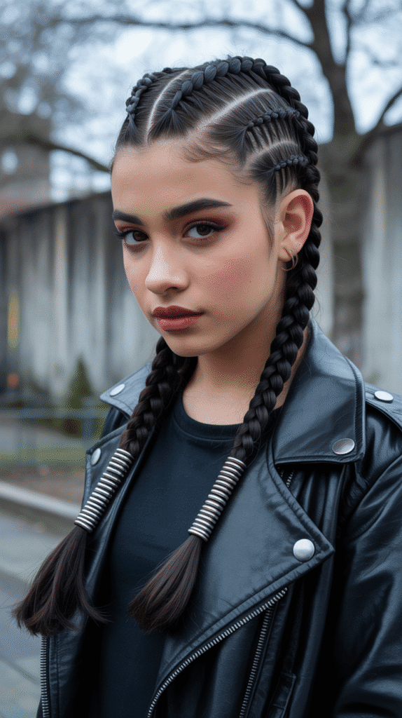 27 Stylish Cute Winter Hairstyles for Teens 23 French Braid Mohawk