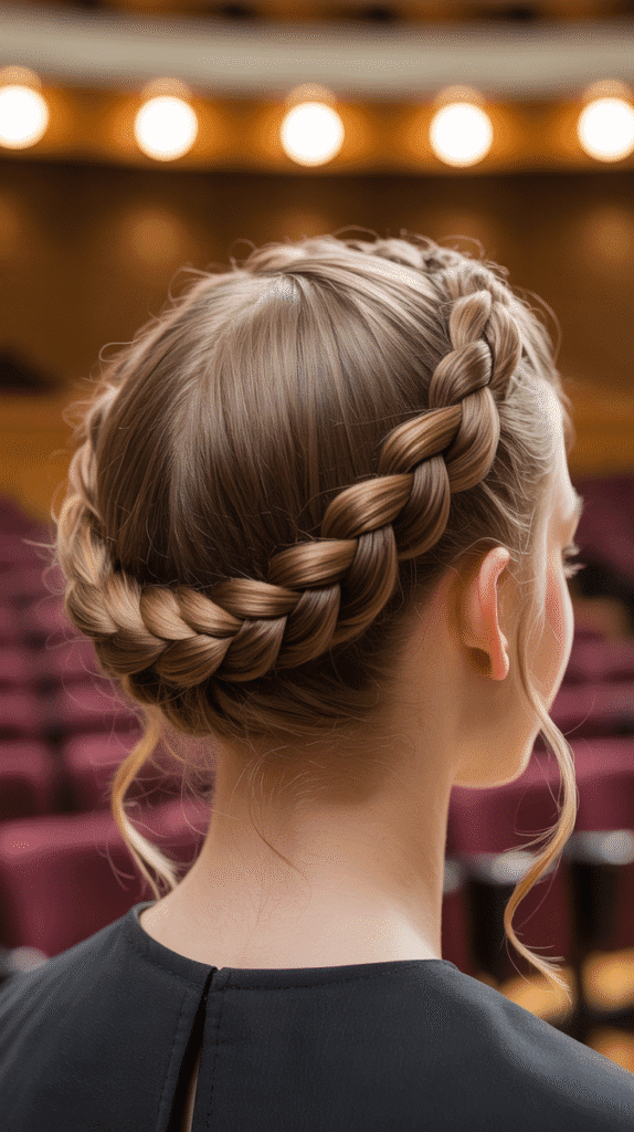 30 Cute Greasy Hair Hairstyles for School 27 The Twisted Halo Updo