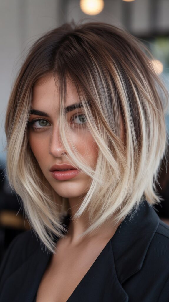 36 Choppy Bob Haircuts for Women in 2025 22 Choppy Bob with Ombre