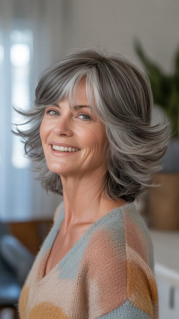 Best 30+ Short Hairstyles for Women Over 60 That Will Turn Heads 5 The Side-Parted Short Cut