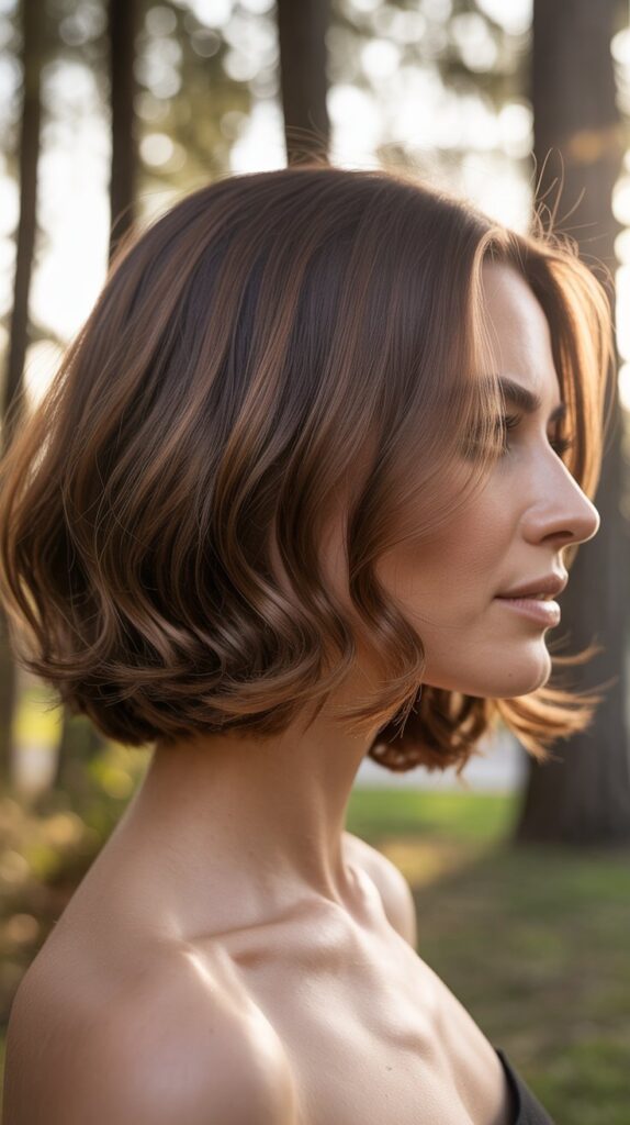 26 Flattering Angled Bob Haircuts Round Faces 5 Long Angled Bob (Lob)