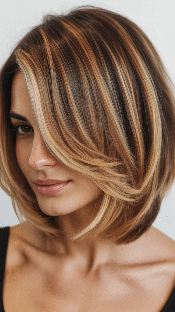 Best 30+ Chic Short Stacked Inverted Bob Haircuts for a Modern Look 18 Stacked Bob with Balayage