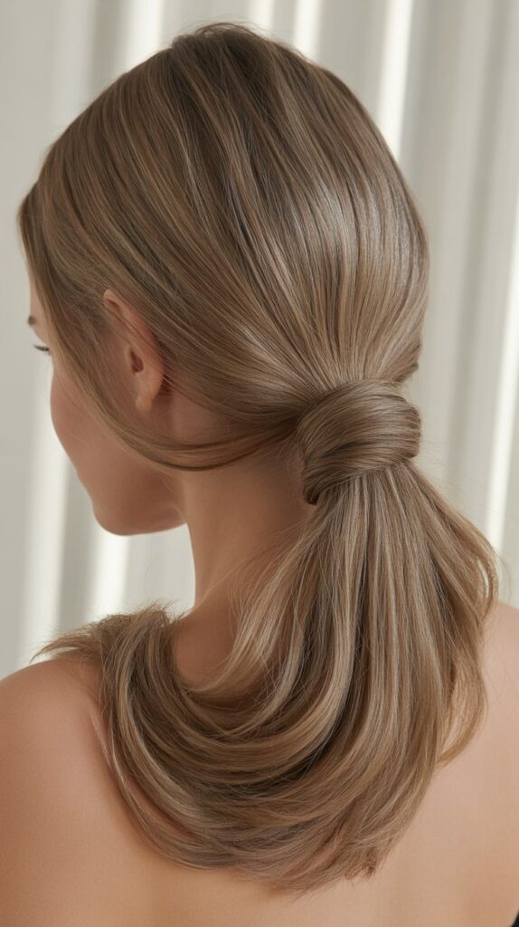 27+ Stunning Light Ash Brown Hair Color Ideas 17 Ash Brown Ponytail