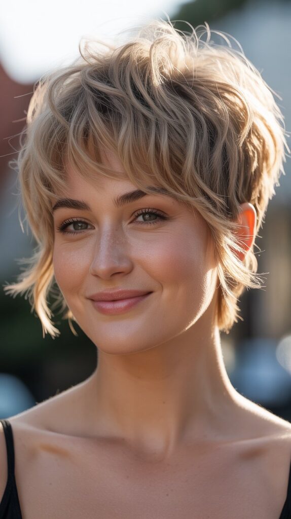 Messy Pixie with Face-Framing Pieces