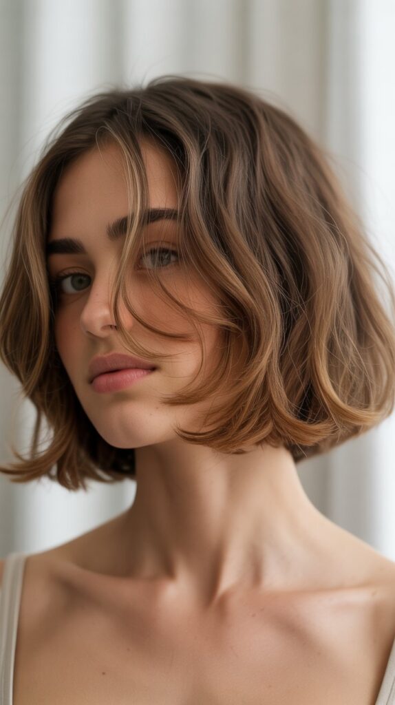 Best 30 Short Choppy French Bob Haircuts for an Instant Cool-Girl Look 23 Choppy French Bob for Square Faces