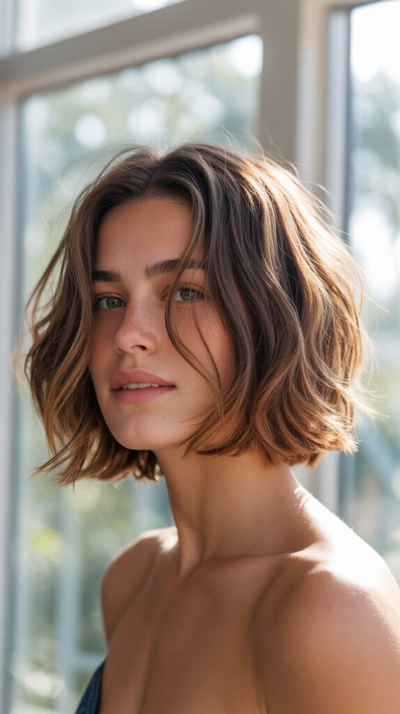 36 Choppy Bob Haircuts for Women in 2025 35 Choppy Bob with Lived-In Texture