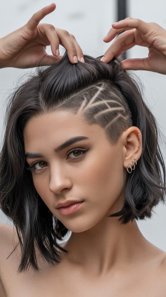 36 Choppy Bob Haircuts for Women in 2025 29 Choppy Bob with Nape Undercut