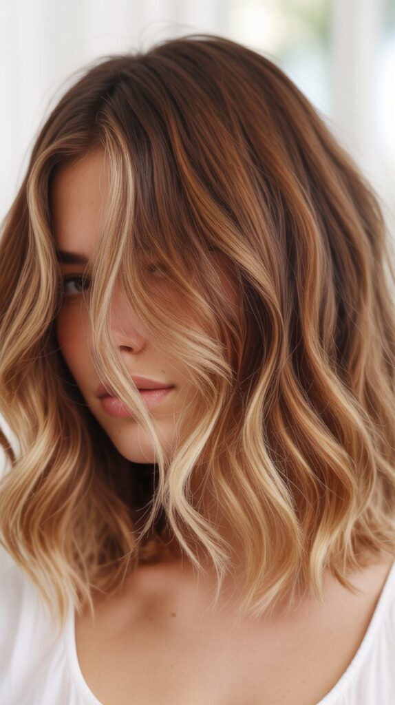 Choppy Bob with Sun-Kissed Beach Balayage