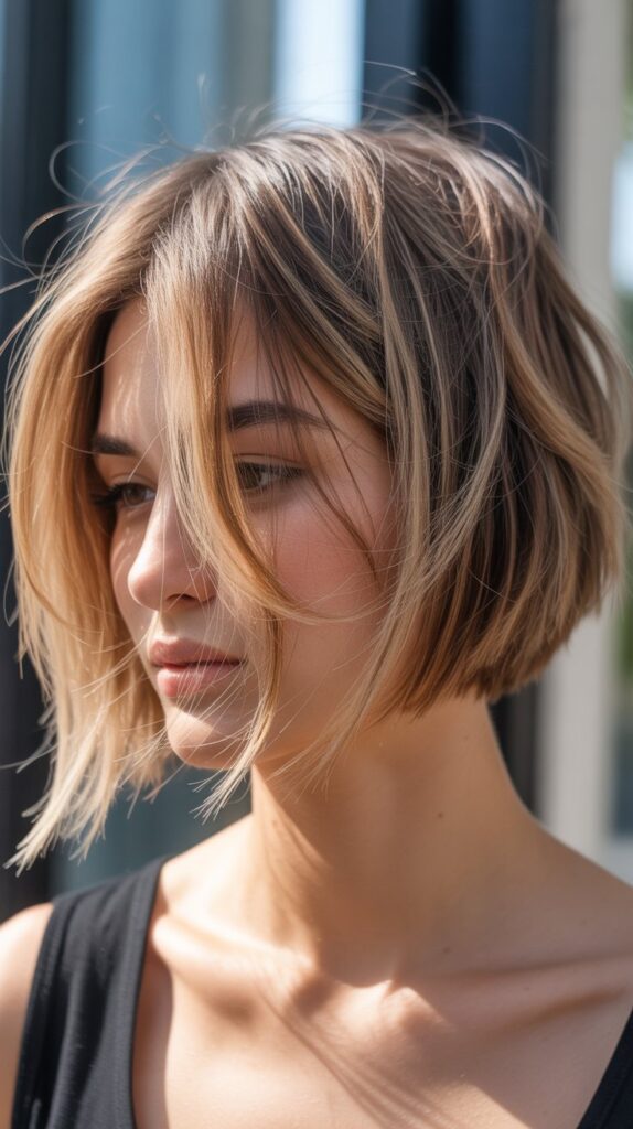 Best 30 Short Choppy French Bob Haircuts for an Instant Cool-Girl Look 16 Choppy French Bob with Razored Ends