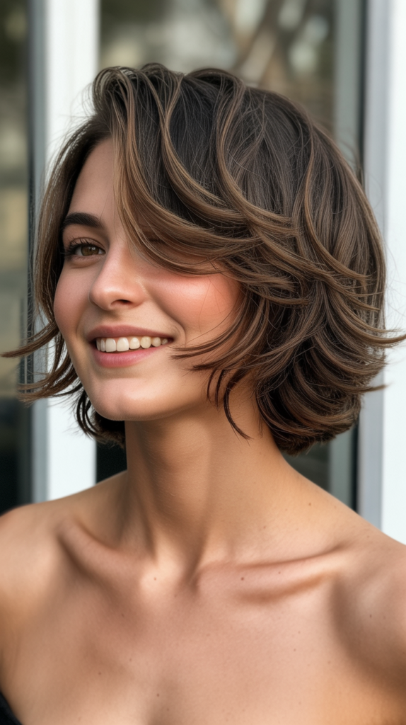 Disheveled Choppy Bob