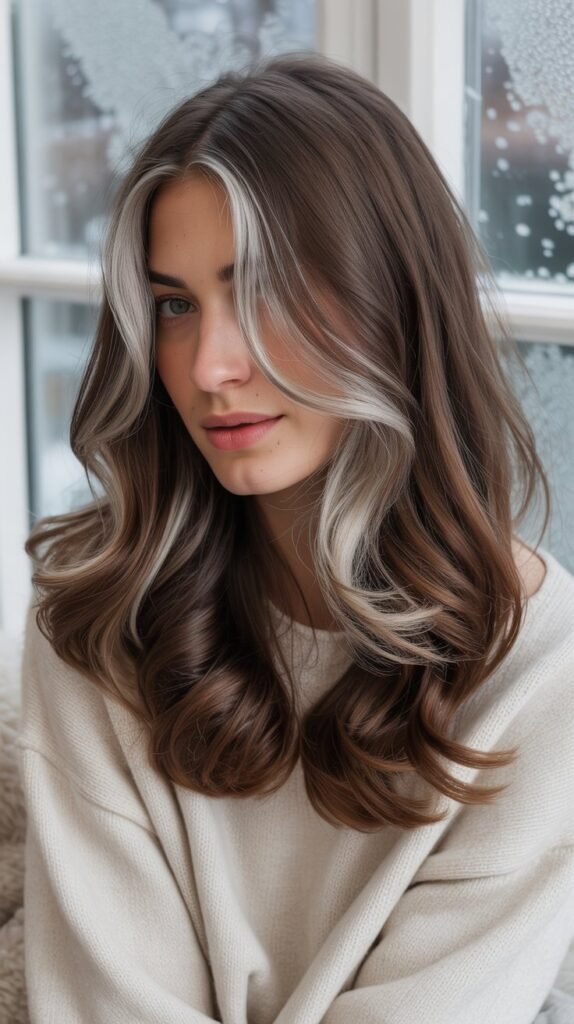 Mushroom Brown with Silver Highlights