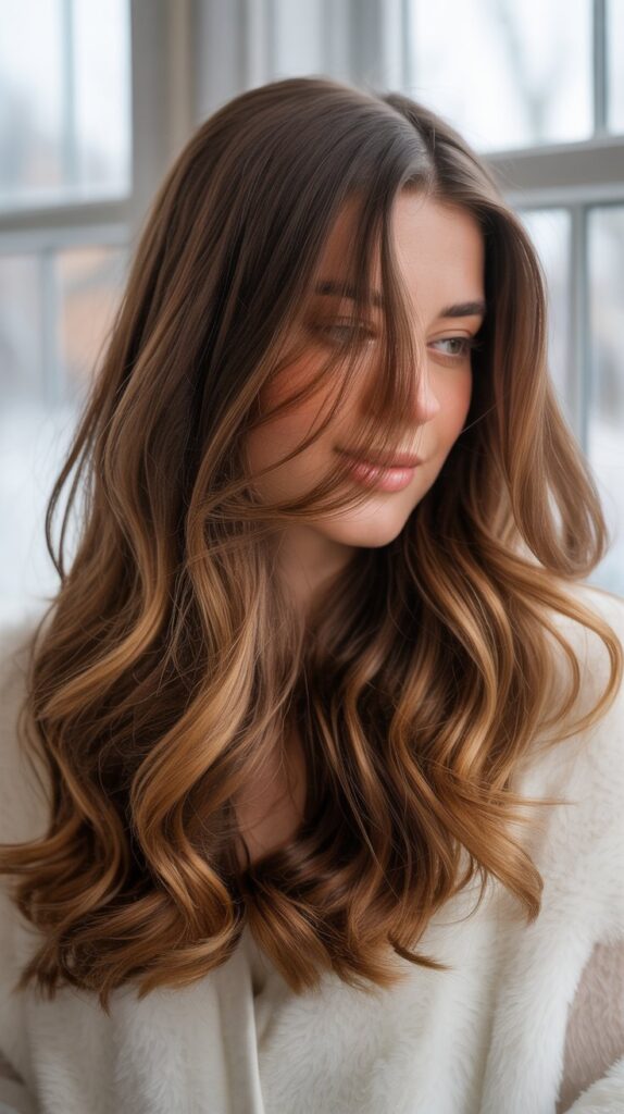 Best 27+ Elegant Winter Hair Colors for Brunettes 6 Caramel Bronde