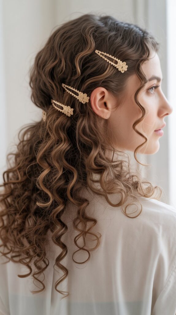 Pinned Back Sides with Full Curls