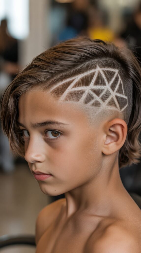 The Mullet with Hair Design