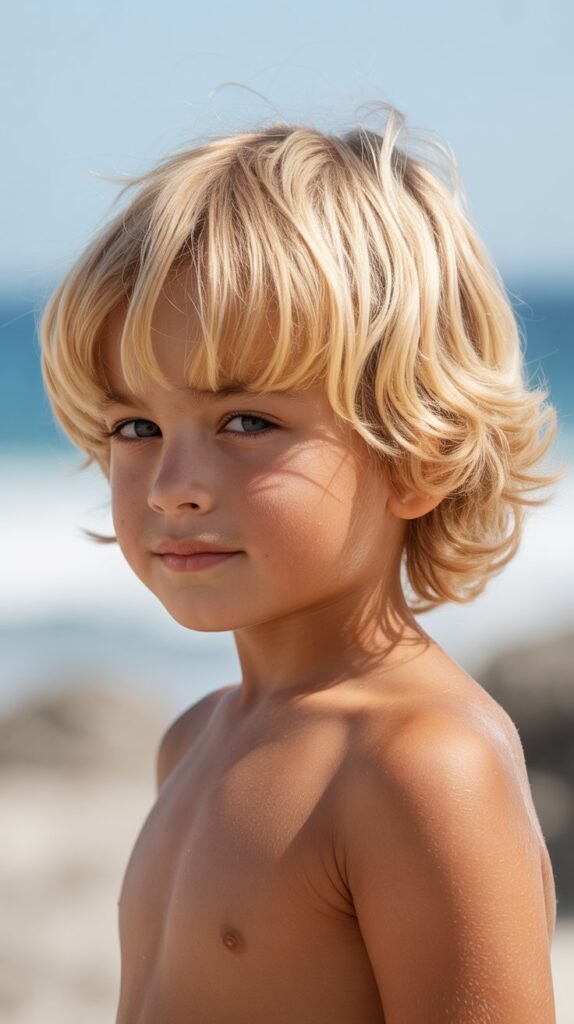 The Blonde Surfer Mullet