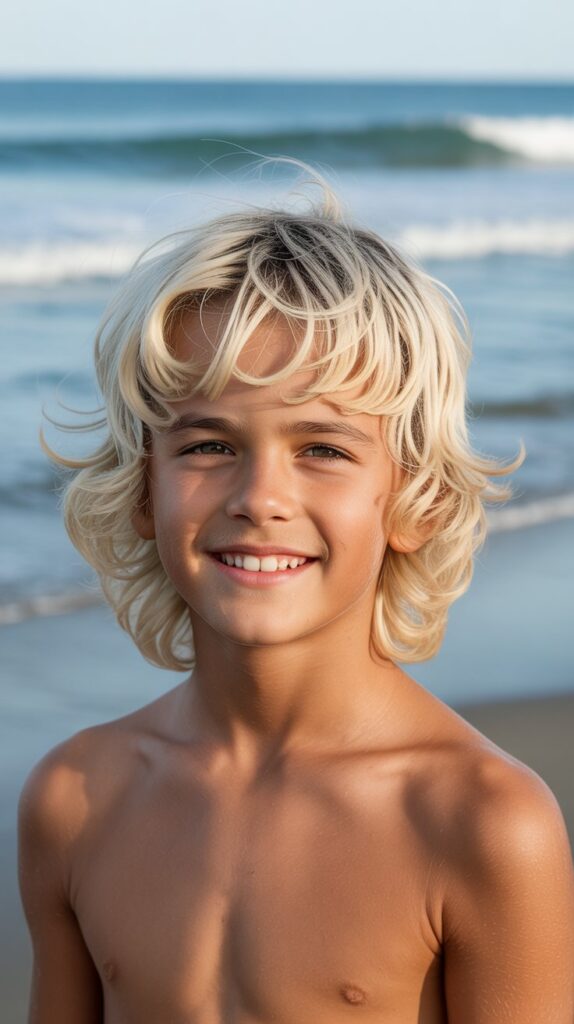  The Blonde Surfer Mullet