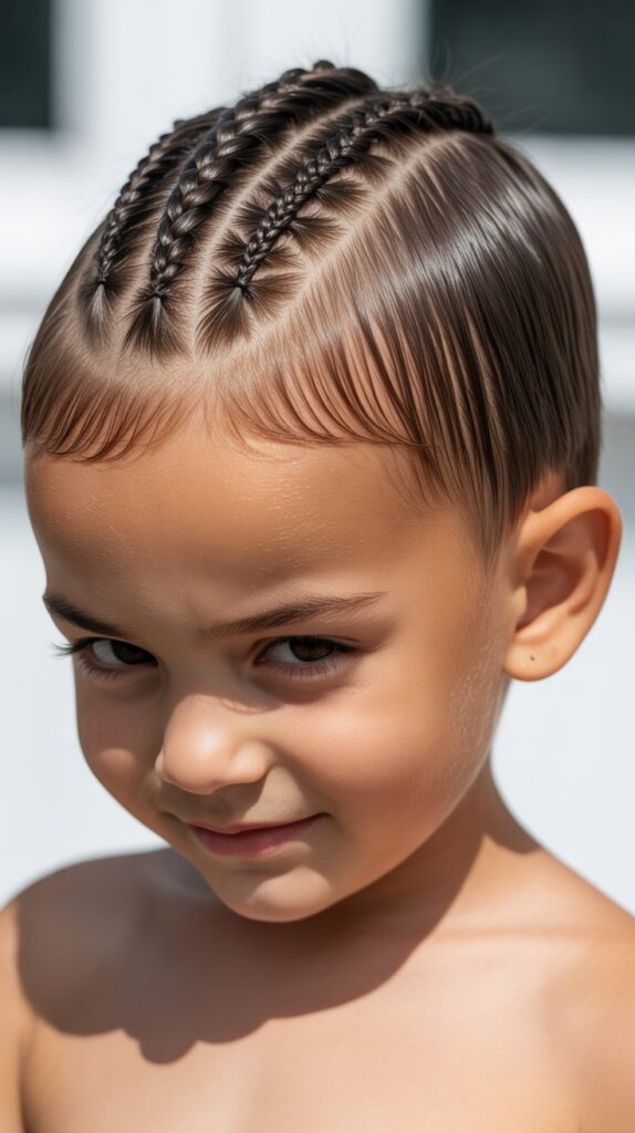 33 Adorable Kids' Hair Ideas That Keep Hair Out of the Face 32 Braided Mohawk