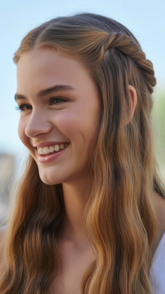 Twisted Half-Up Style