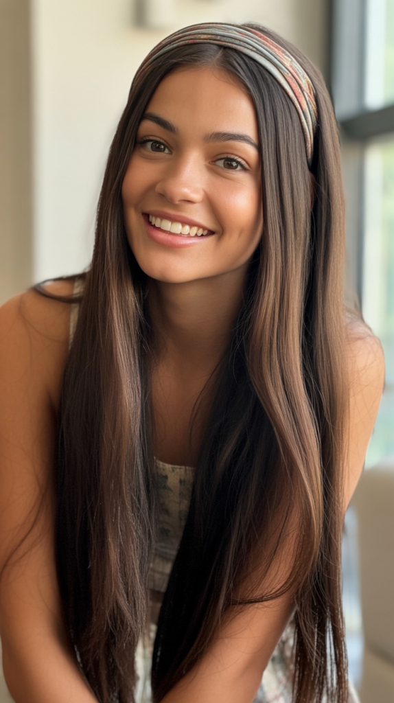 Straight Hair with Headband