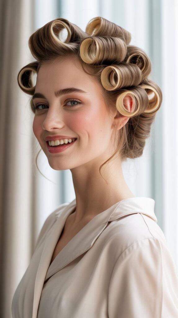 The Pin Curl Updo