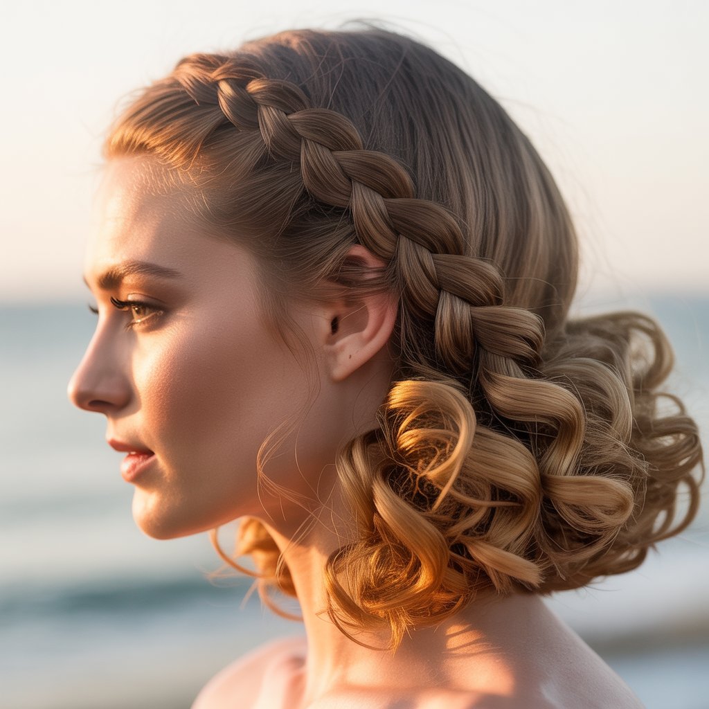 Side Braided Ponytail