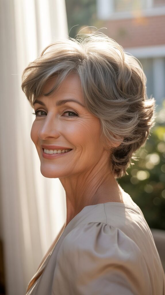 Best 30+ Short Hairstyles for Women Over 60 That Will Turn Heads 9 The Feathered Cut