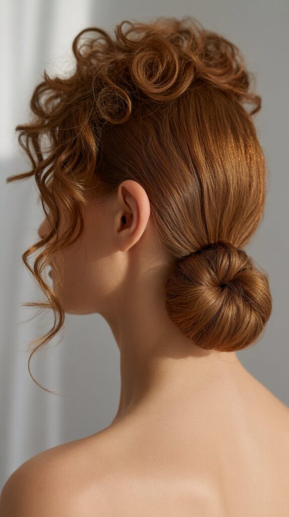 Curly Side Chignon