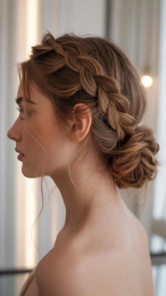 Side Braid Bun