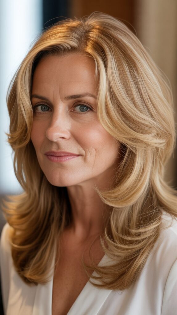 Top 30+ Medium Length Hairstyles for Thin Fine Hair Over 50 6 Shoulder-Grazing Cut with Face-Framing Layers