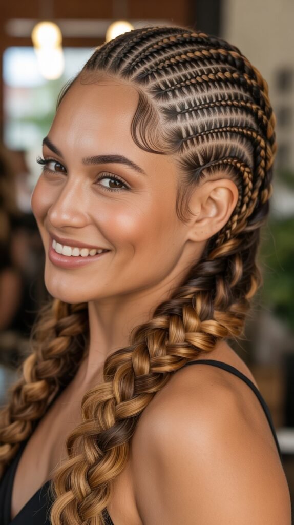 . Faux Hawk Braid