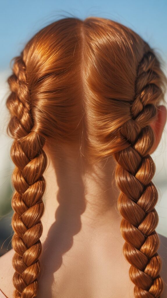 30 Braided Greasy Hair Hairstyles to Try 17 Braided Pigtails (Double Braids)