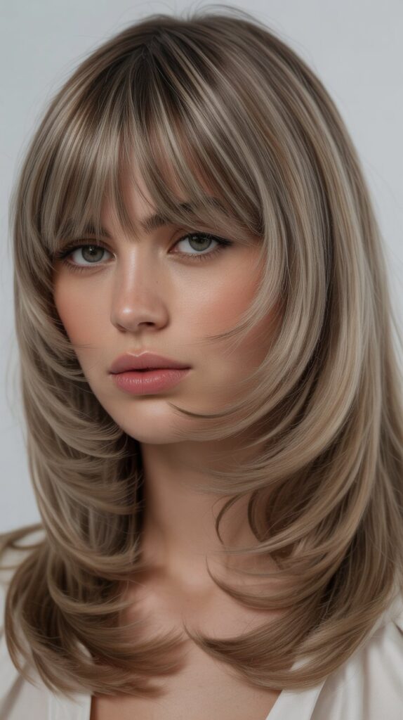27+ Stunning Light Ash Brown Hair Color Ideas 13 Ash Brown Curtain Bangs