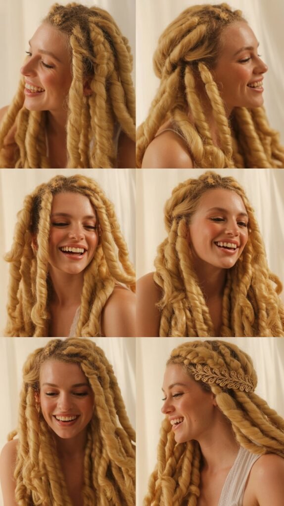 Golden Blonde Goddess Locs