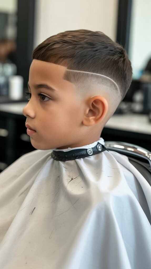 Caesar Cut with Fade