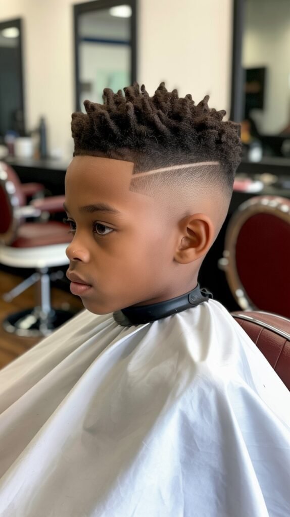  Mohawk with Taper Fade