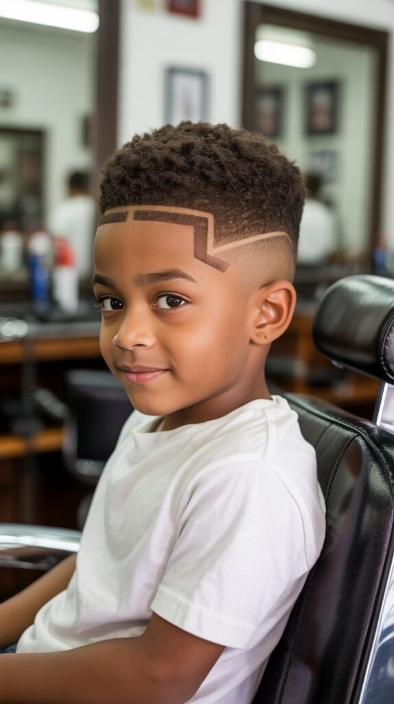 Mini Afro with Edge Up