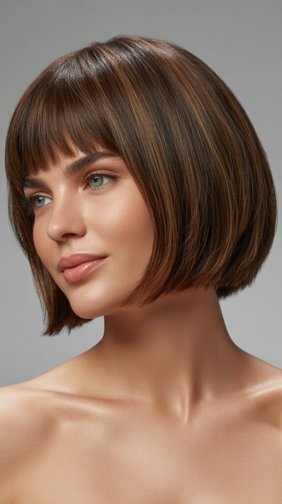 27+ Choppy Bob Haircuts That Will Transform Your Look Instantly 1 Classic Choppy Bob with Blunt Bangs