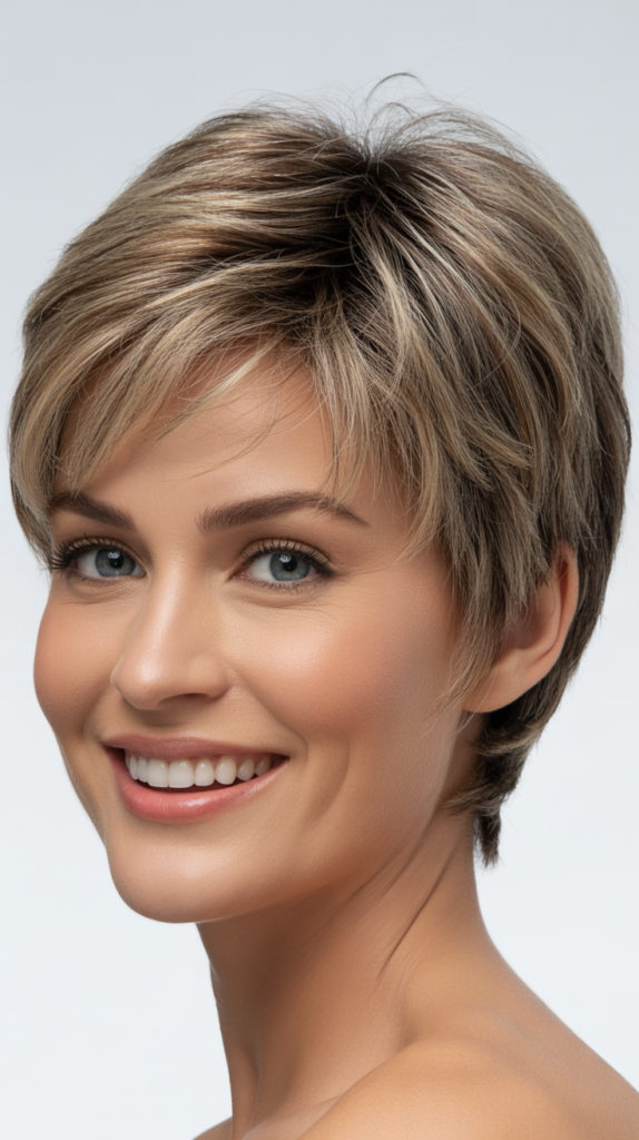 Wispy Layered Pixie