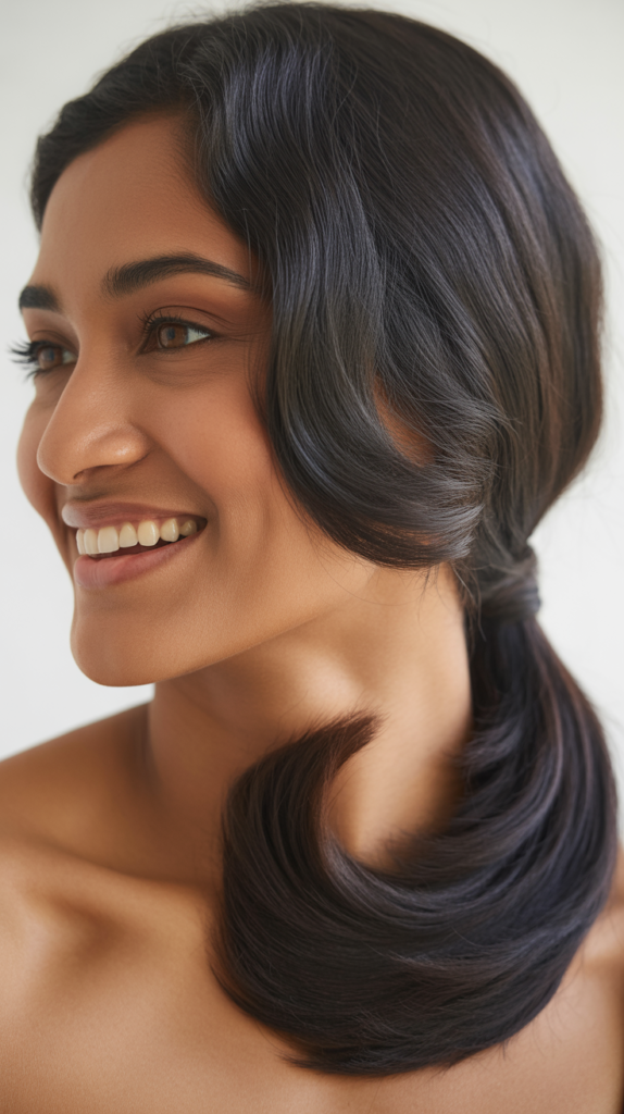 Sleek Low Side Ponytail