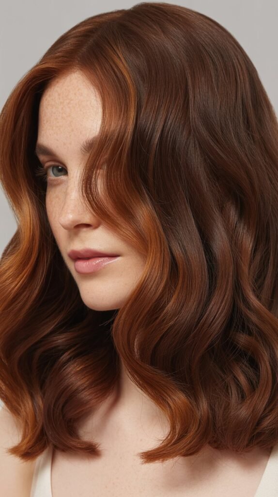 Chestnut Brown with Auburn Highlights