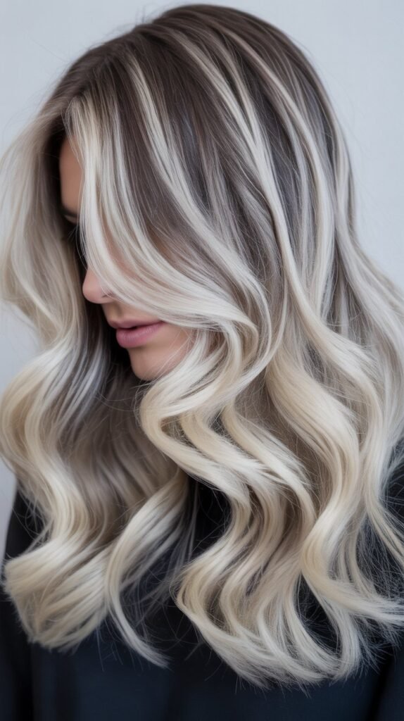 Ice Blonde with Smoky Lowlights