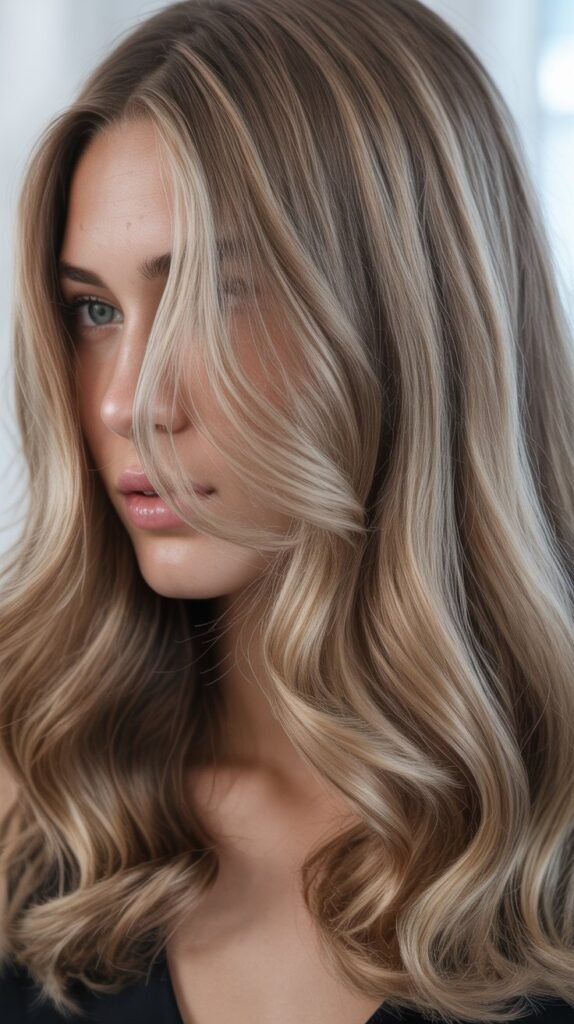 Ash Brown Airtouch Highlights