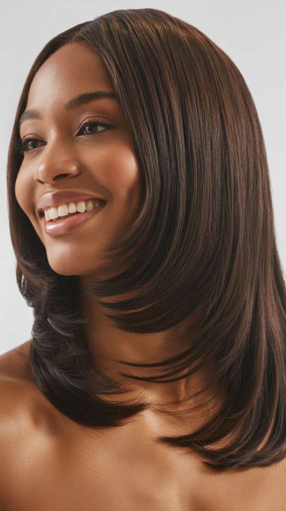  Straight Hair with Wispy Ends