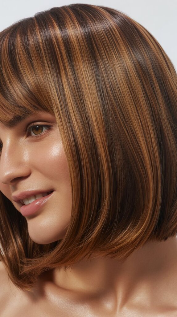 High-Shine Glossy Textured Bob
