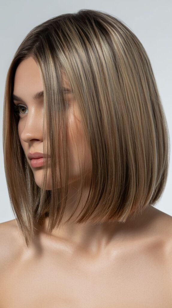 Long Bob with Root Shadowing