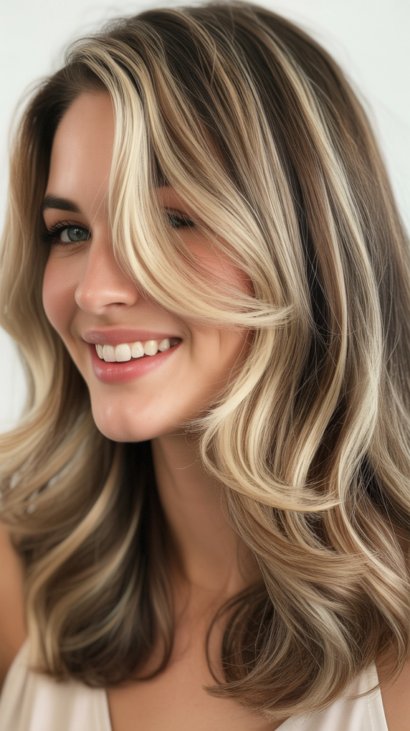 Moonlight Blonde Highlights with Driftwood Lowlights