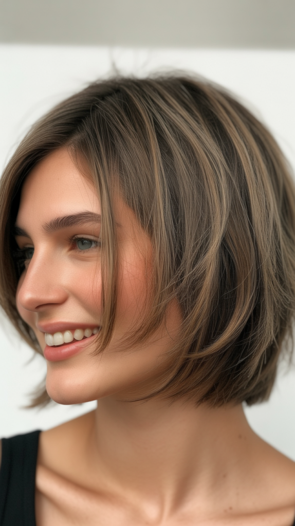 Choppy Lob (Long Bob) for Fine Hair