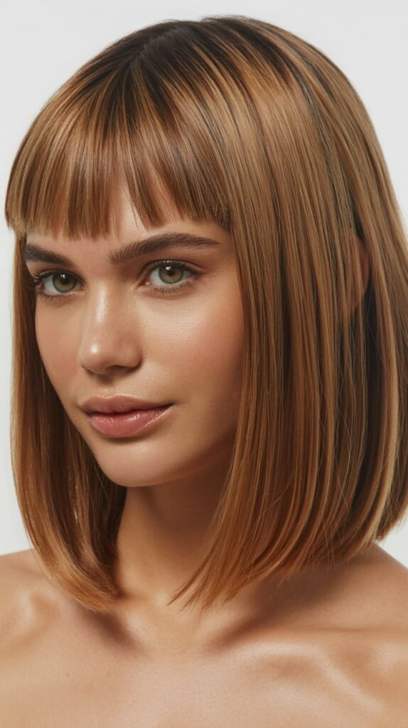 Long Bob with Micro Bangs