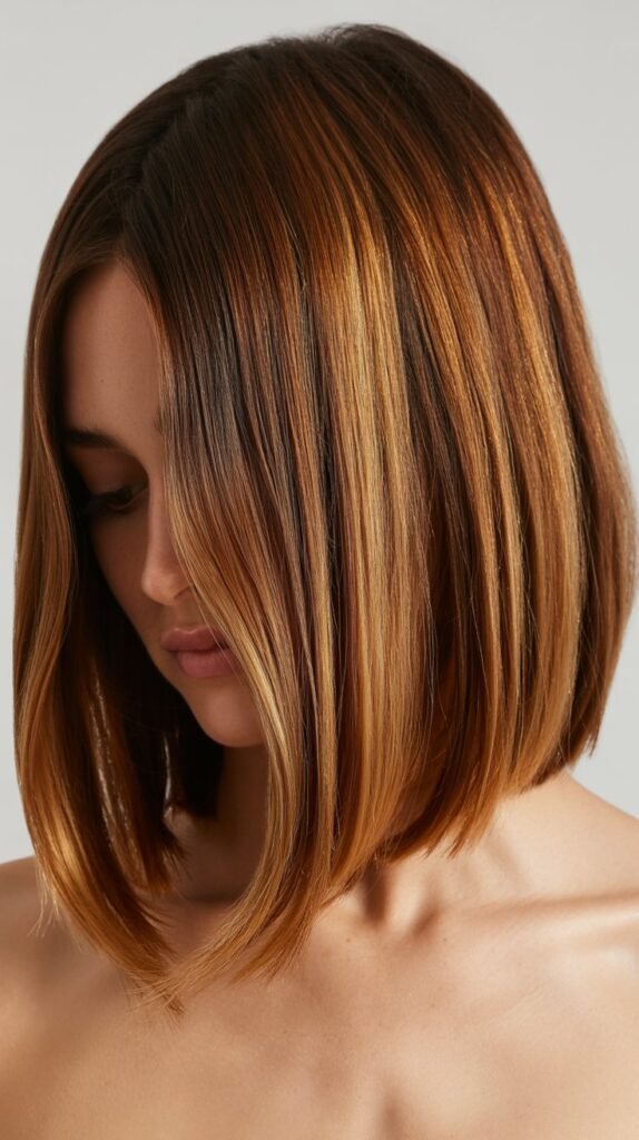 Long Bob with Balayage Ombré