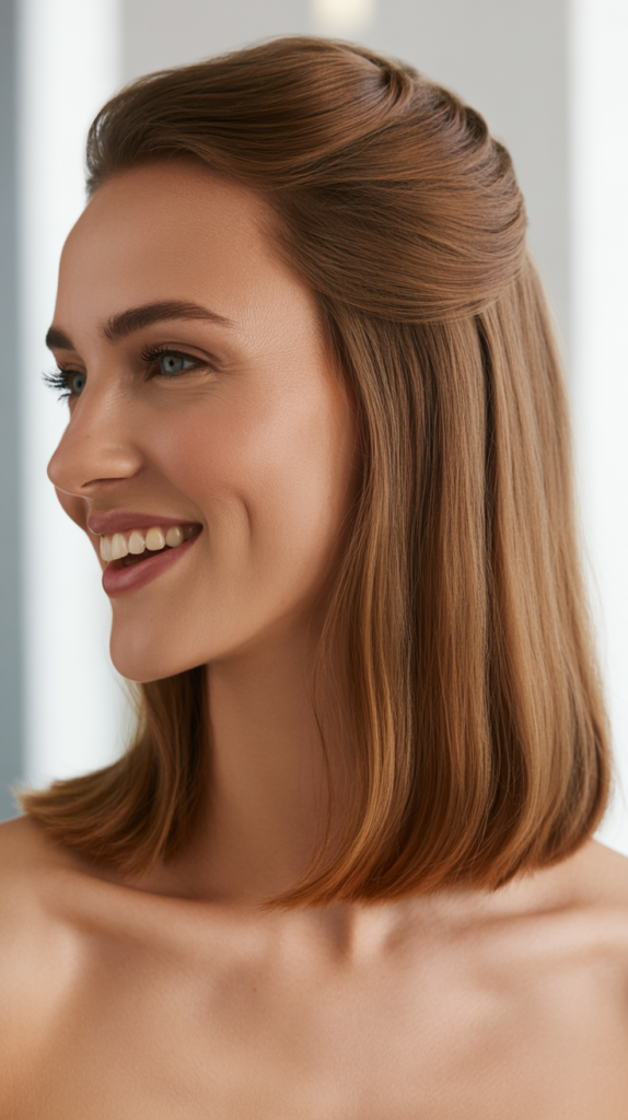 Half-Up Half-Down Style